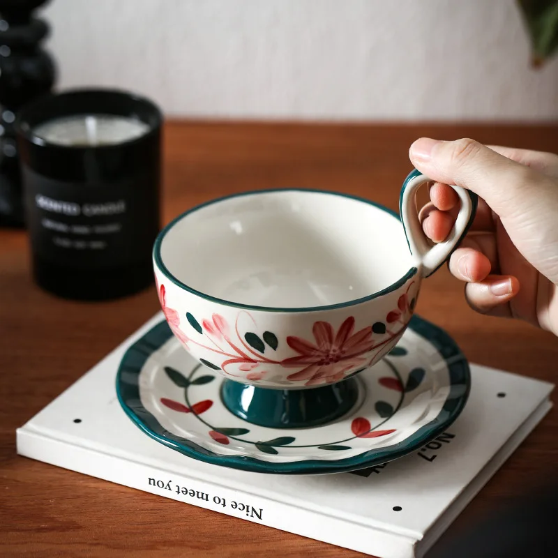 Japanese Tea - Coffee Cups Flower Tea Mug Hand