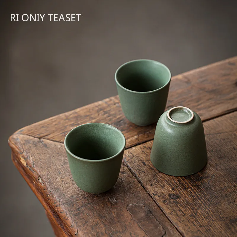 1 Pc Japanese Green Ceramic Te - Japanese Pottery review and price