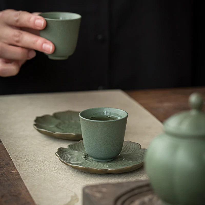 1 Pc Japanese Green Ceramic Te - Japanese Pottery review and price
