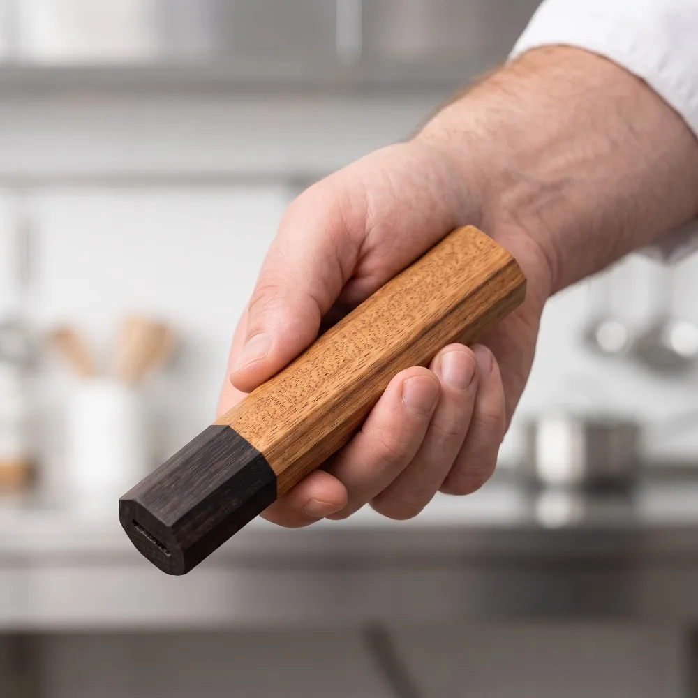 Solid Wood Octagonal Handle Bl - Japanese Knife review and price