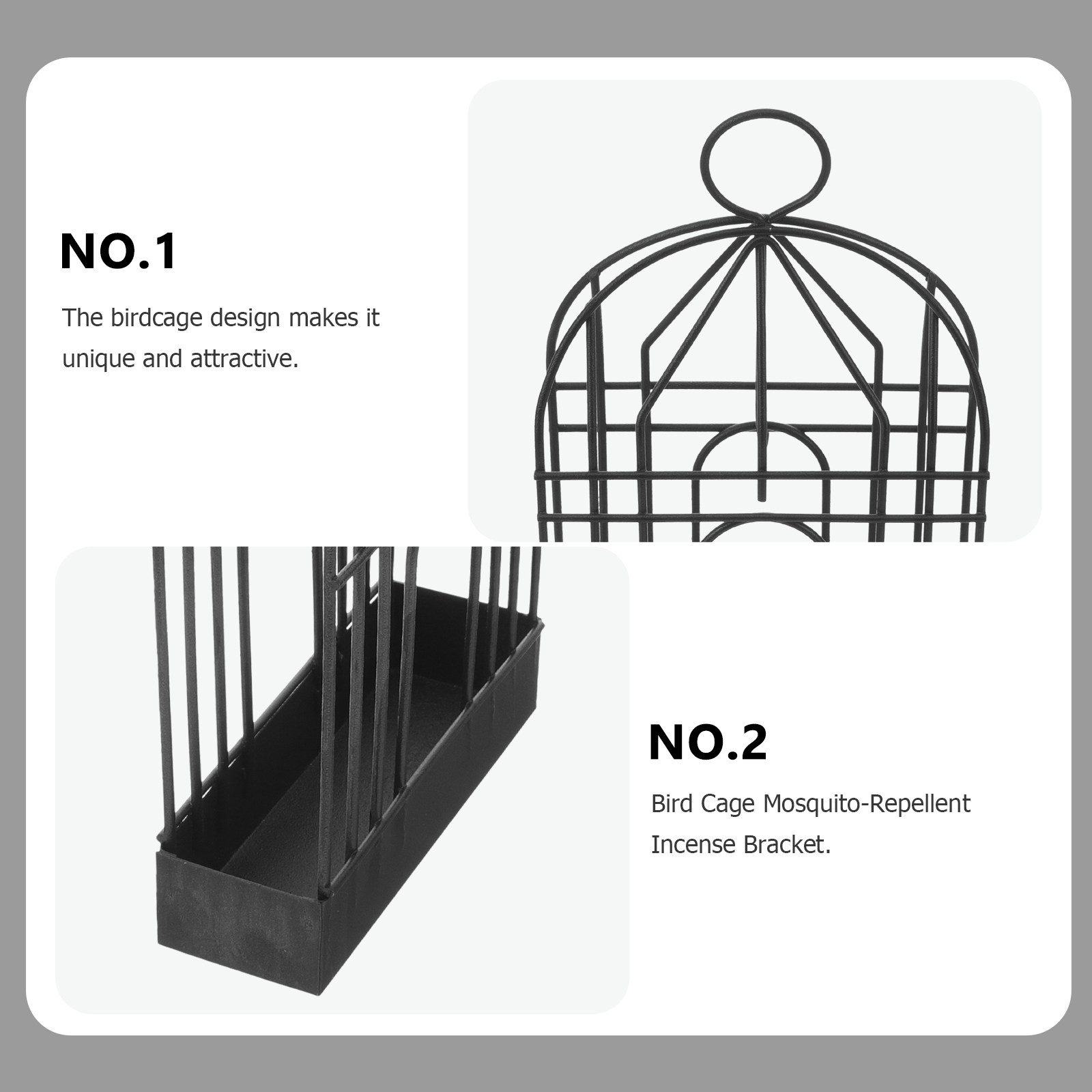 Black Retro Iron Birdcage Coil - Incense Holder review and price