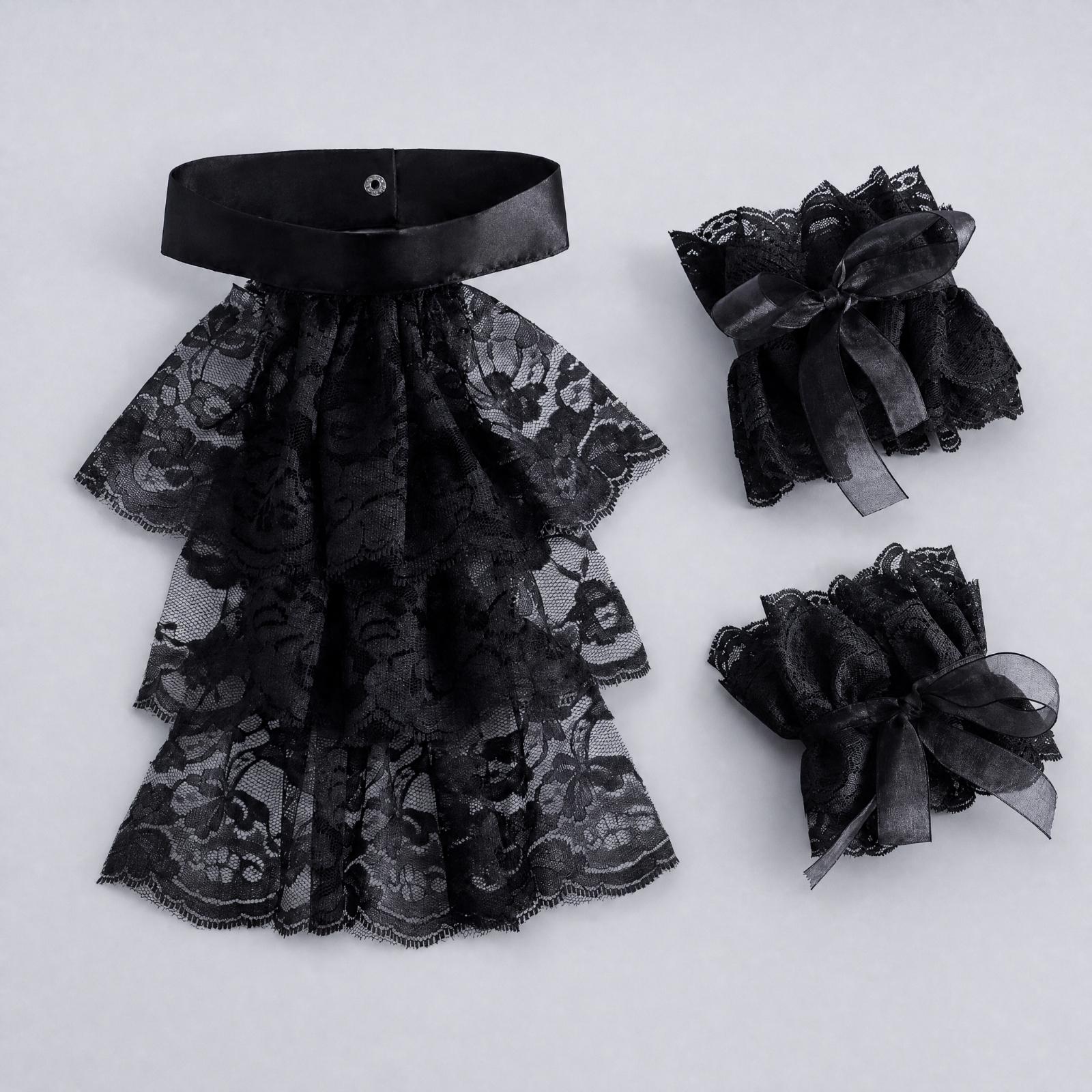 Women Lace Collar Gloves with  - Matcha review and price