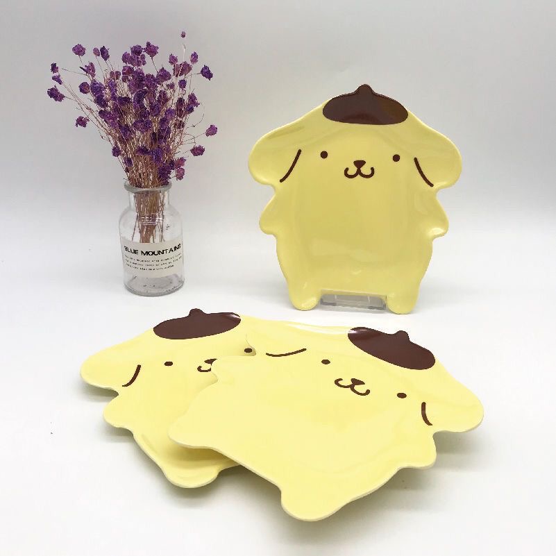 Kawaii Pompompurin Shaped Plat - Japanese Snacks review and price