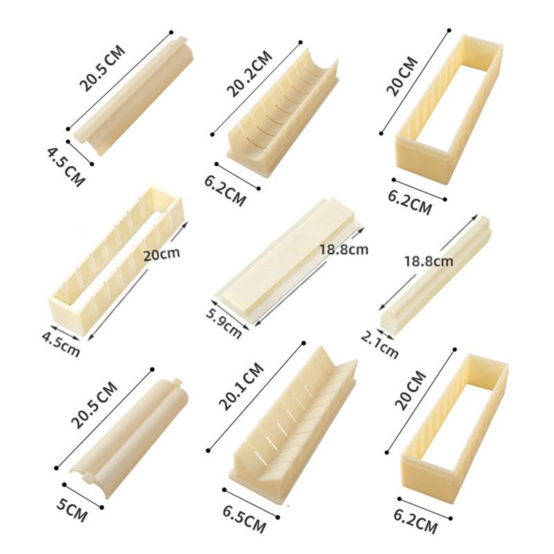 3pcs/set Square Heart-shaped S - Sushi Making Kit review and price