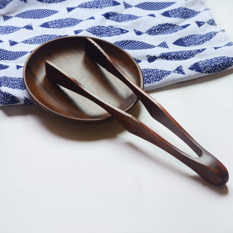 Natural Wood Food Serving Tong - Japanese Snacks review and price