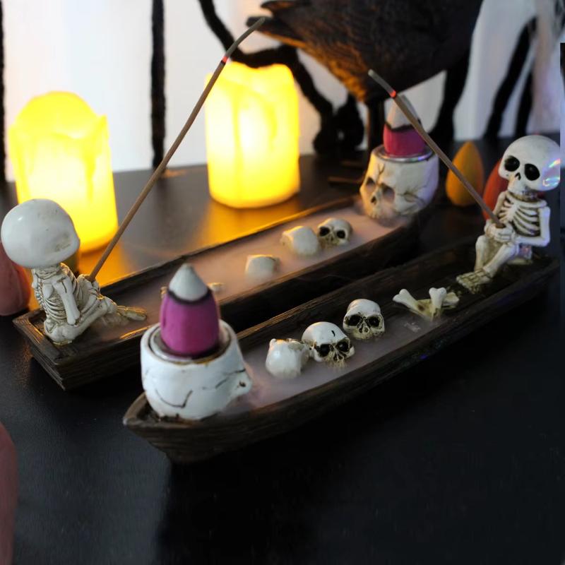 Skull Boat Incense Holder Uniq - Incense Holder review and price