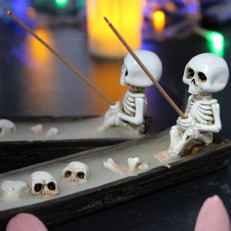 Skull Boat Incense Holder Uniq - Incense Holder review and price