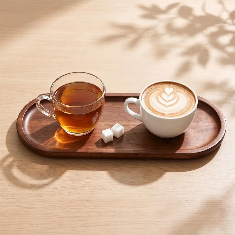 Japanese Style Oval Acacia Woo - Japanese Tea review and price