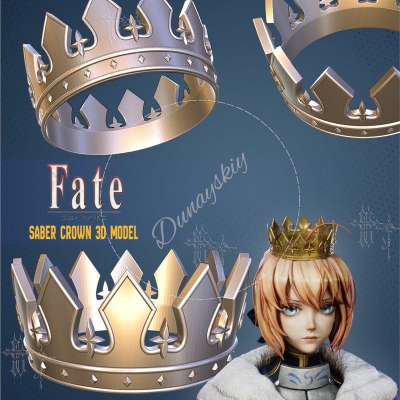 Artoria Saber Crown FATE STAY  - Japanese Fan review and price